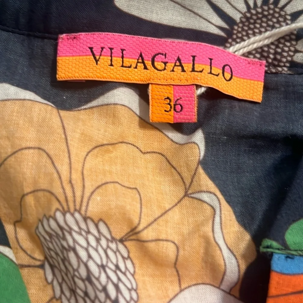 Anthropologie VILAGALLO FIORELLA TOP IN POP FLORAL - Picture 5 of 6